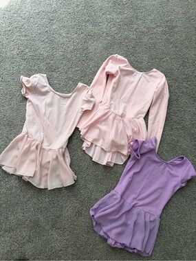 Amazon Essentials Pink and Lavender Ballet Leotard Dresses